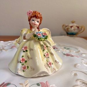 Marika"s Originals by Lefton 4699, Vintage Ceramic Figurine, Southern Belle